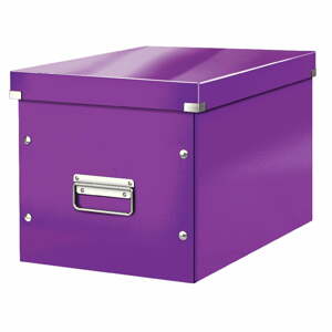 Office lila tárolódoboz, hossz 36 cm Click&Store - Leitz