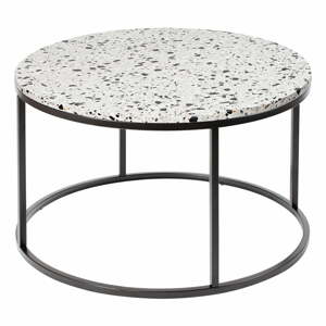 Bianco dohányzóasztal kő asztallappal, ø 85 cm - RGE