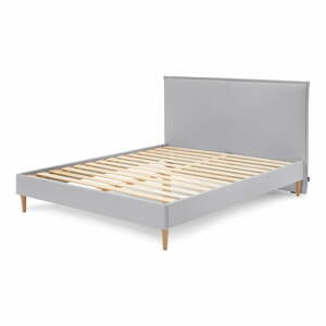 Sary Light szürke kétszemélyes ágy, 180 x 200 cm - Bobochic Paris