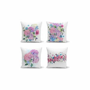 Purple Pink 4 db-os dekorációs párnahuzat szett, 45 x 45 cm - Minimalist Cushion Covers
