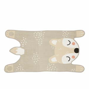 Bibi Bear bézs pamut gyerek szőnyeg, 62 x 120 cm - Södahl