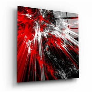 Red Blast üvegkép, 40 x 40 cm - Insigne