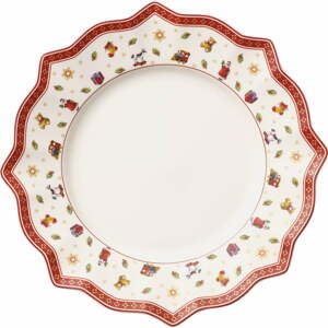 Toy's Delight fehér-vörös porcelán karácsonyi tányér, ø 29 cm - Villeroy & Boch