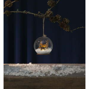 Fauna karácsonyi függő világító LED dekoráció, ø 8 cm - Star Trading
