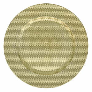 Intreccio aranyszínű tányér, ⌀ 33 cm - Brandani