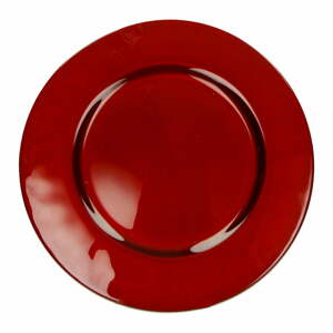 Sottopiatto piros üvegtányér, ⌀ 32 cm - Brandani