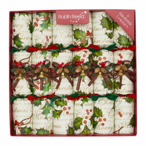 Karácsonyi cracker készlet 6 db-os Holly Bells - Robin Reed