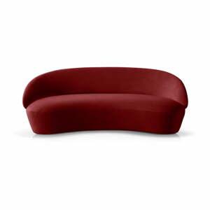 Naïve piros bársony kanapé, 214 cm - EMKO