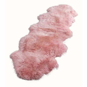 Rózsaszín szőrme szőnyeg, 60 x 240 cm - Native Natural 
