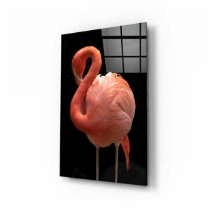 Flamingo üvegezett kép - Insigne