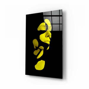 Fragmented Yellow üvegezett kép - Insigne