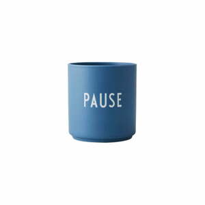 Favourite Pause kék porcelánbögre - Design Letters