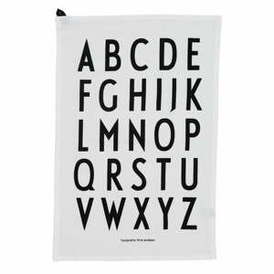 Alphabet fehér pamut törölköző, 40 x 60 cm - Design Letters