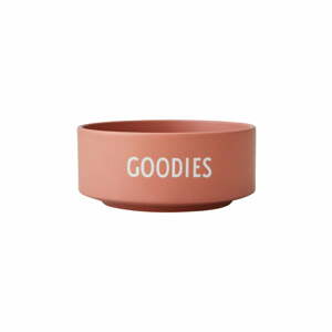 Goodies sötét rózsaszín porcelántál, ø 12 cm - Design Letters