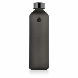 Fekete ivópalack boroszilikát üvegből 750 ml Mismatch Ash - Equa