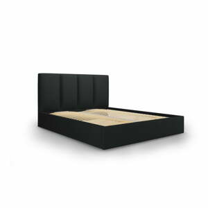Juniper fekete kétszemélyes ágy, 160 x 200 cm - Mazzini Beds