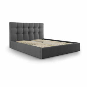 Nerin sötétszürke kétszemélyes ágy, 140 x 200 cm - Mazzini Beds