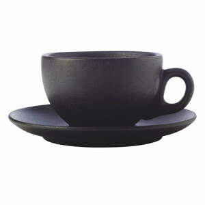 Fekete kerámia csésze cappucinóhoz 250 ml Caviar – Maxwell & Williams