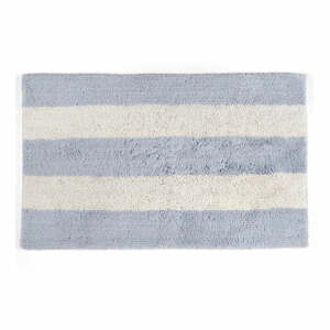 Newporth kék-fehér pamut fürdőszobai kilépő, 55 x 90 cm - Foutastic