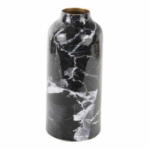 Marble fekete-fehér vas váza, magasság 20 cm - PT LIVING