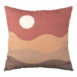 Clay Sunset barna-piros pamut párna, 45 x 45 cm - PT LIVING