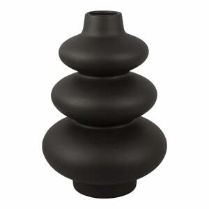 Circles fekete kerámia váza, magasság 28,5 cm - Karlsson