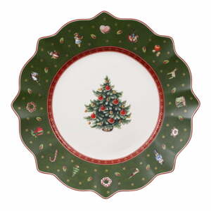 Zöld porcelán tányér karácsonyi motívummal, ø 24 cm - Villeroy & Boch