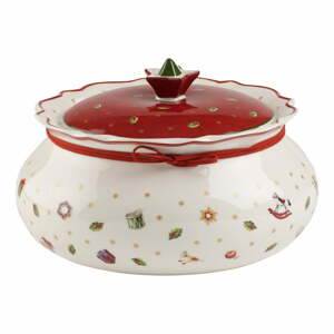 Piros-fehér porcelán ételtartó, magasság 14,4 cm - Villeroy & Boch