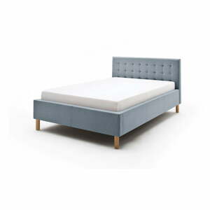 Malin kékesszürke kétszemélyes ágy, 120 x 200 cm - Meise Möbel