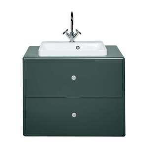 Color Bath sötétzöld szekrény mosdókagylóval, csaptelep nélkül 80x62 cm - Tom Tailor for Tenzo