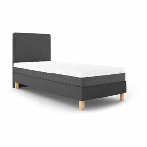 Lotus sötétszürke egyszemélyes ágy, 90 x 200 cm - Mazzini Beds