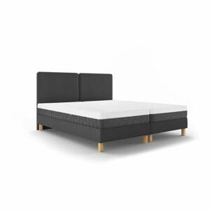 Lotus sötétszürke kétszemélyes ágy, 140 x 200 cm - Mazzini Beds
