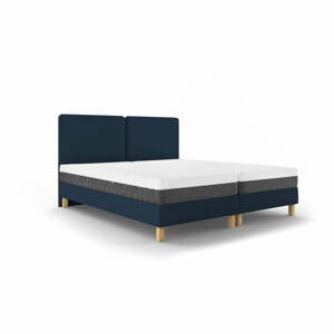 Lotus sötétkék kétszemélyes ágy, 140 x 200 cm - Mazzini Beds