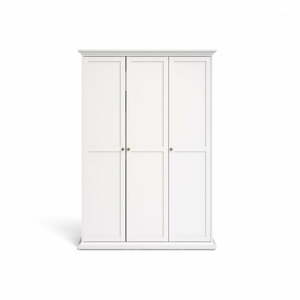 Paris fehér ruhásszekrény, 139 x 201 cm - Tvilum