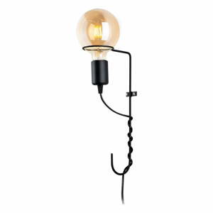 Penta fekete fali lámpa, magasság 30 cm - Squid Lighting