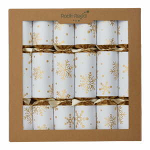 Karácsonyi cracker készlet 6 db-os Snowflakes - Robin Reed