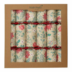 Karácsonyi cracker készlet 6 db-os Floral Nature - Robin Reed