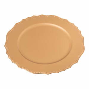 Aranyszínű ovális szervírozó tányér ø 33 cm - Casa Selección