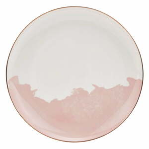 Rosie 2 db-os rózsaszín-fehér porcelán desszertes tányér szett, ø 21 cm - Westwing Collection