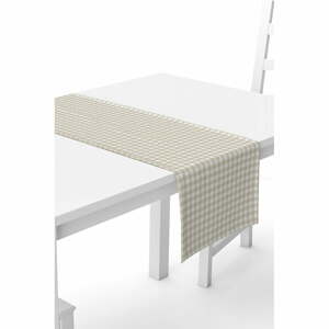 Bézs-fehér asztali futó, 40 x 140 cm - Kate Louise