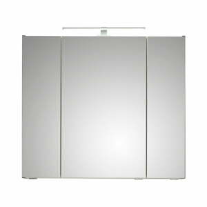 Szürke függő fürdőszoba szekrény tükörrel 80x70 cm Set 357 - Pelipal