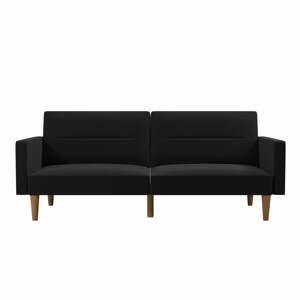 Fekete kinyitható kanapé 204 cm Channel - Støraa