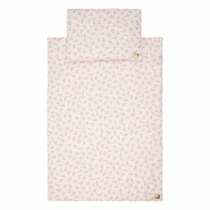 Rózsaszín muszlin ágynemű szett Tiny Flowers - Moi Mili