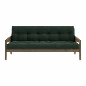 Zöld kordbársony kinyitható kanapé 204 cm Grab - Karup Design
