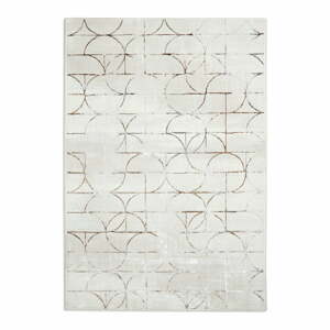 Bézs-ezüstszínű szőnyeg 170x120 cm Creation - Think Rugs