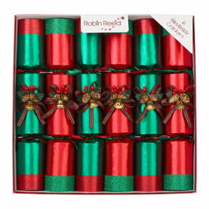 Karácsonyi cracker készlet 6 db-os Ring O Bells Red - Robin Reed