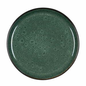 Sötétzöld agyagkerámia desszertes tányér ø 21 cm – Bitz