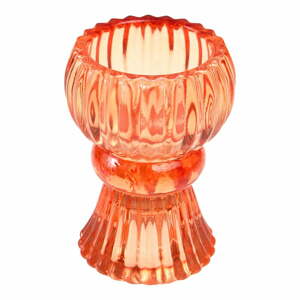 Narancssárga alacsony üveg gyertyatartó - Rex London