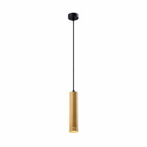 Fekete-aranyszínű függőlámpa fém búrával ø 7 cm Tubo – Candellux Lighting