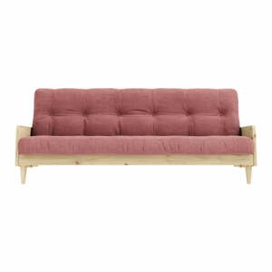 Rózsaszín kinyitható kanapé 190 cm Indie – Karup Design